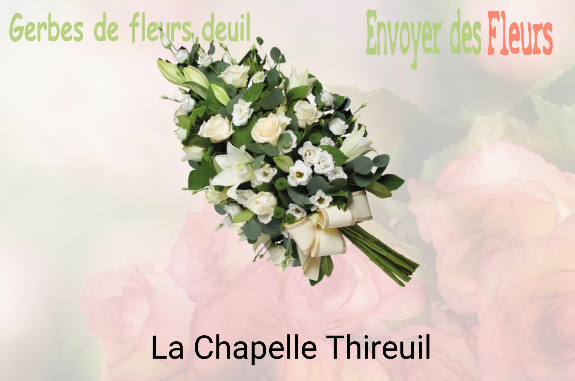 Gerbe de fleurs de deuil livrée à La Chapelle-Thireuil